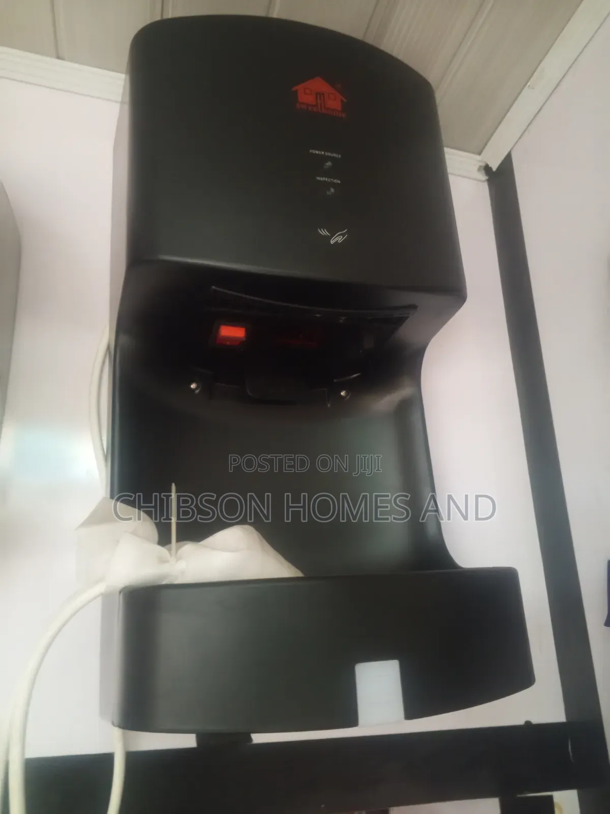 Sweethome Automatic Hand Dryer With Tissue Tray (Black)