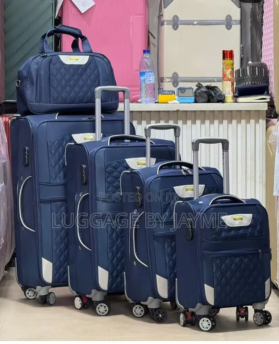 Lightweight Durable 5-Pieces Fabric Luggage