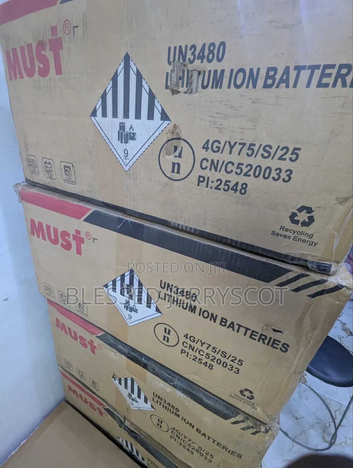 Must 7.6kw 24v Lithium Ion Solar Inverter Batteries Available in Stock