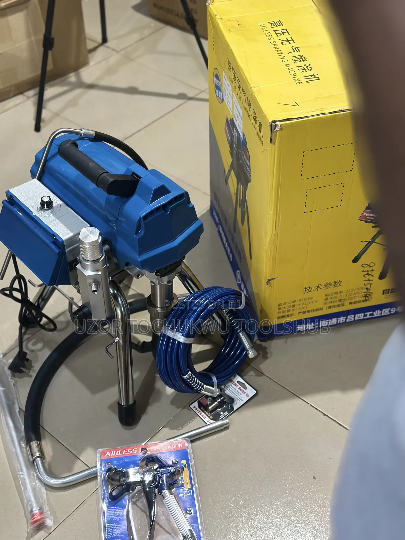 2200w High Pressure Airless Paint Sprayer Machine Electric Spray Gun