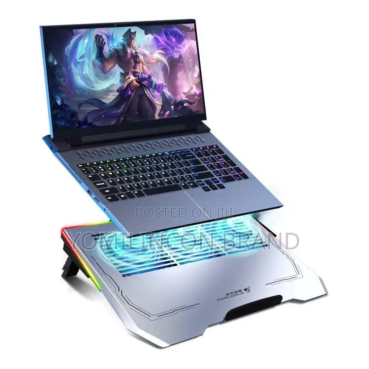 Porodo Gaming Pdx117 Aluminum Multi-Fan Cooling Pad*