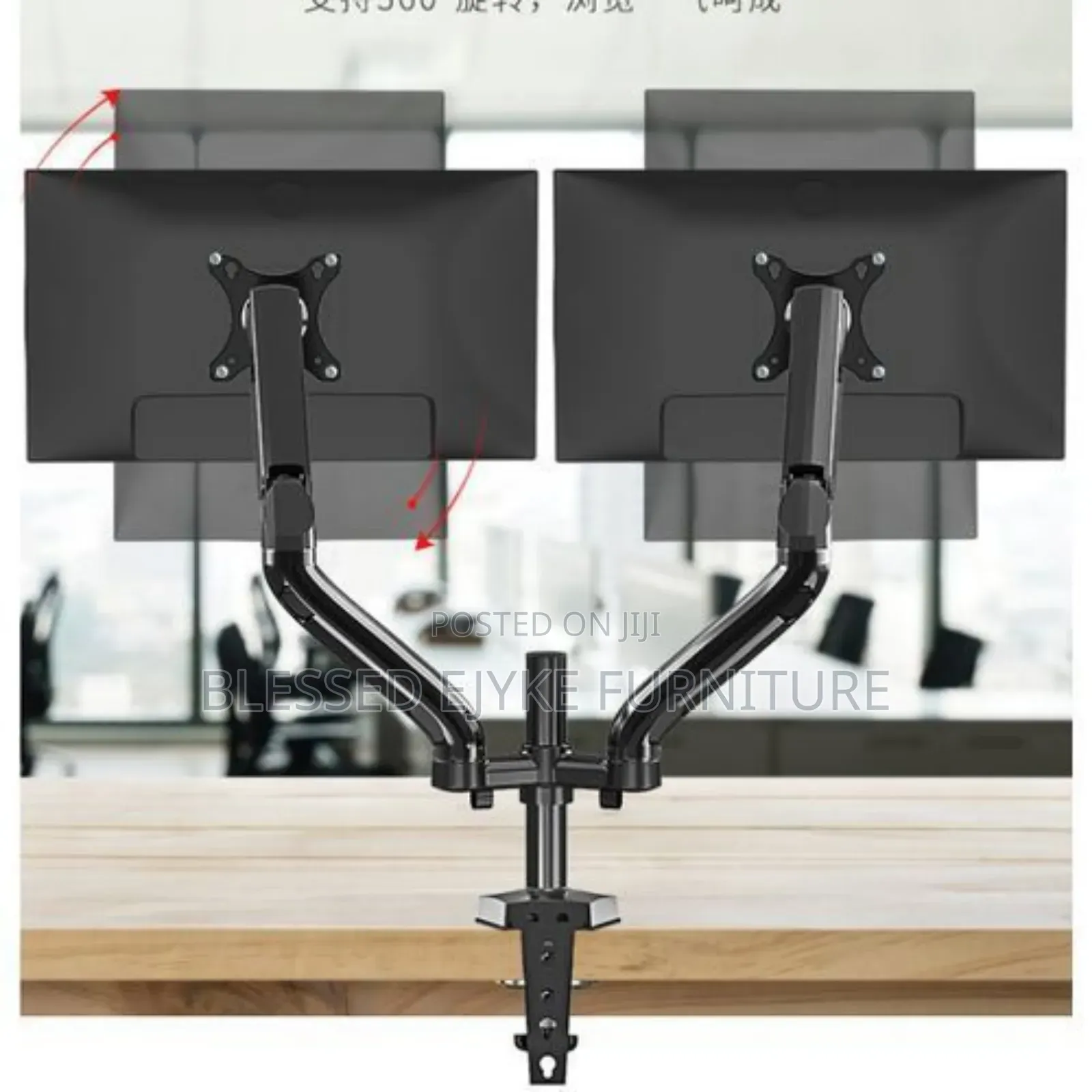 Kaloc (Ds90-2) 17-32 Inch Dual LCD Monitor Desk Mount Stand