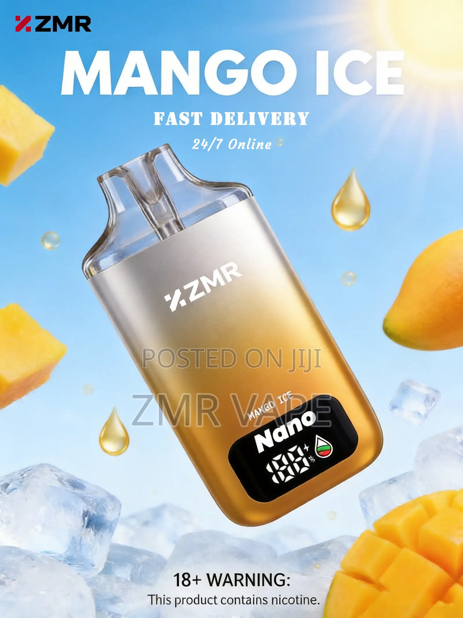 ZMR Nano Tropical Mango Ice Disposable Vape
