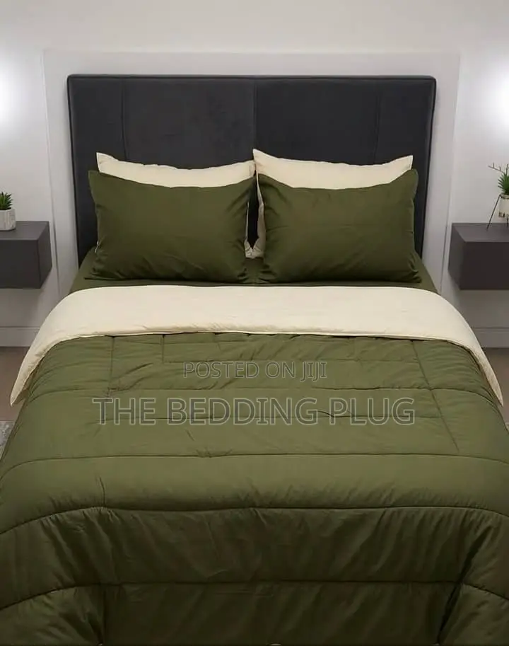 2 Shade Bedsheet, Pillowcases and Duvet Set (4x6)