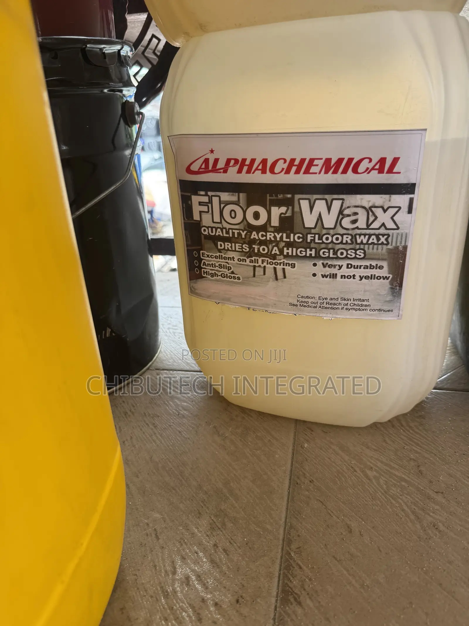 20-Liter Jug of Alphachemical Floor Wax.