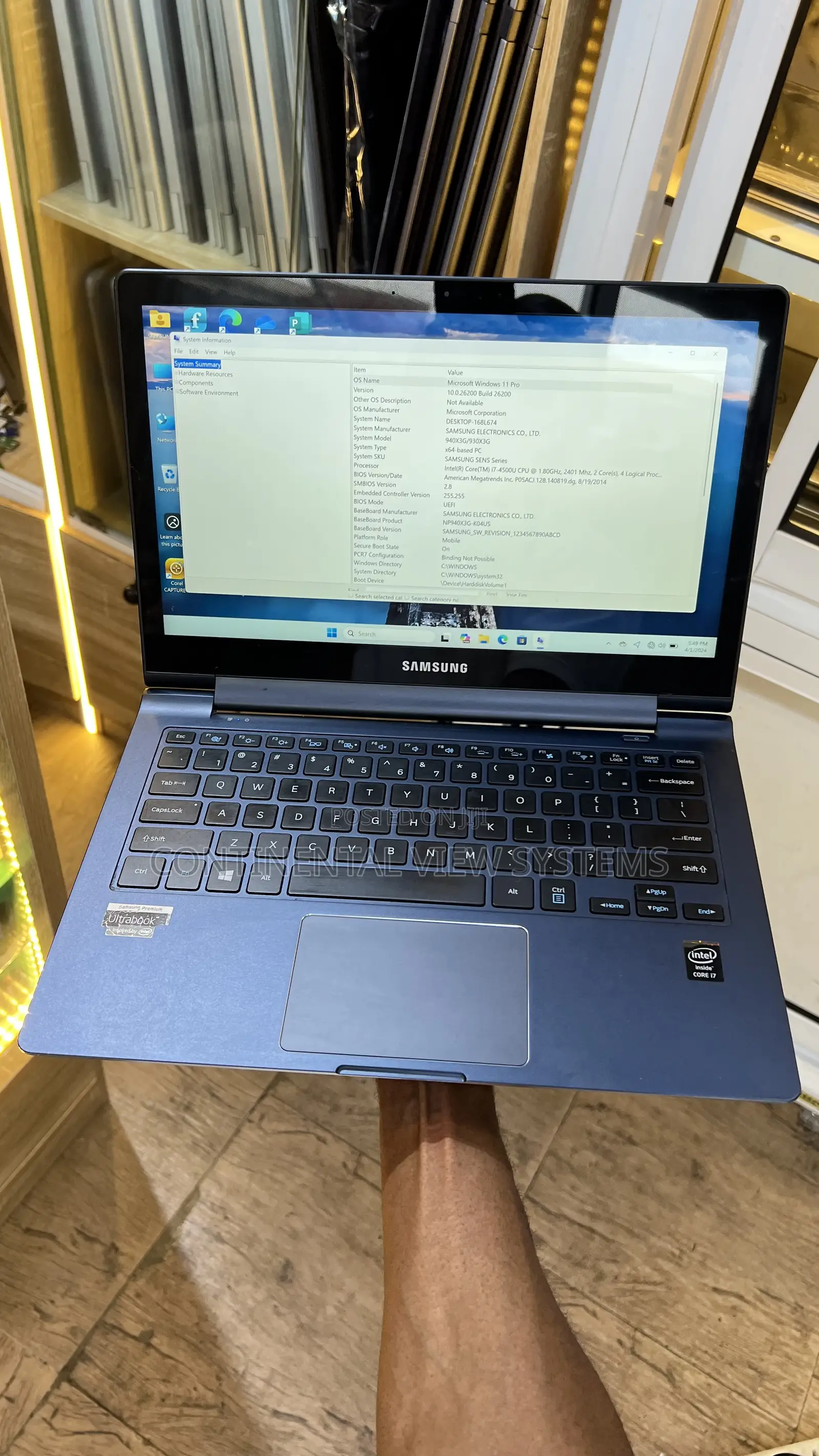 Laptop Samsung NP900X4D 8GB Intel Core i7 SSD 128GB