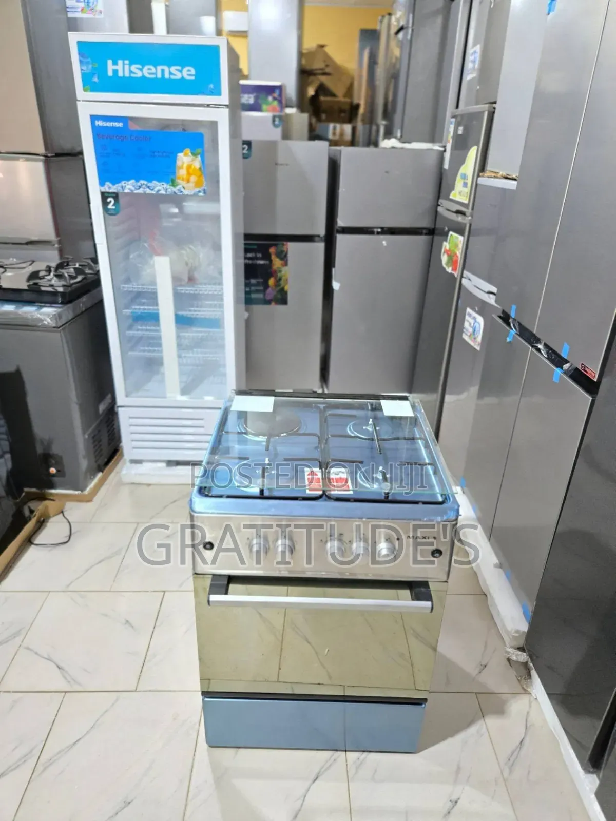 Maxi Gas Cooker 3bunner 1 Electric Hot Plate