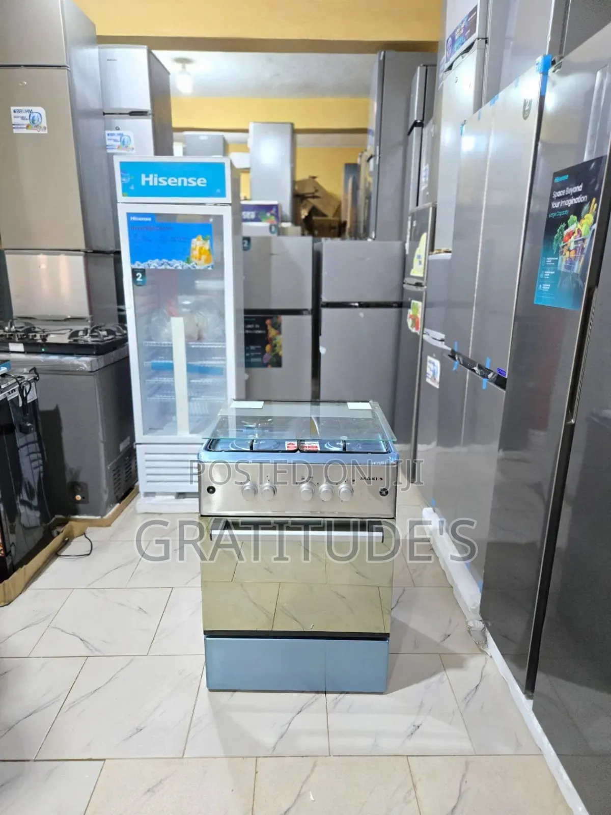 Maxi Gas Cooker 3bunner 1 Electric Hot Plate