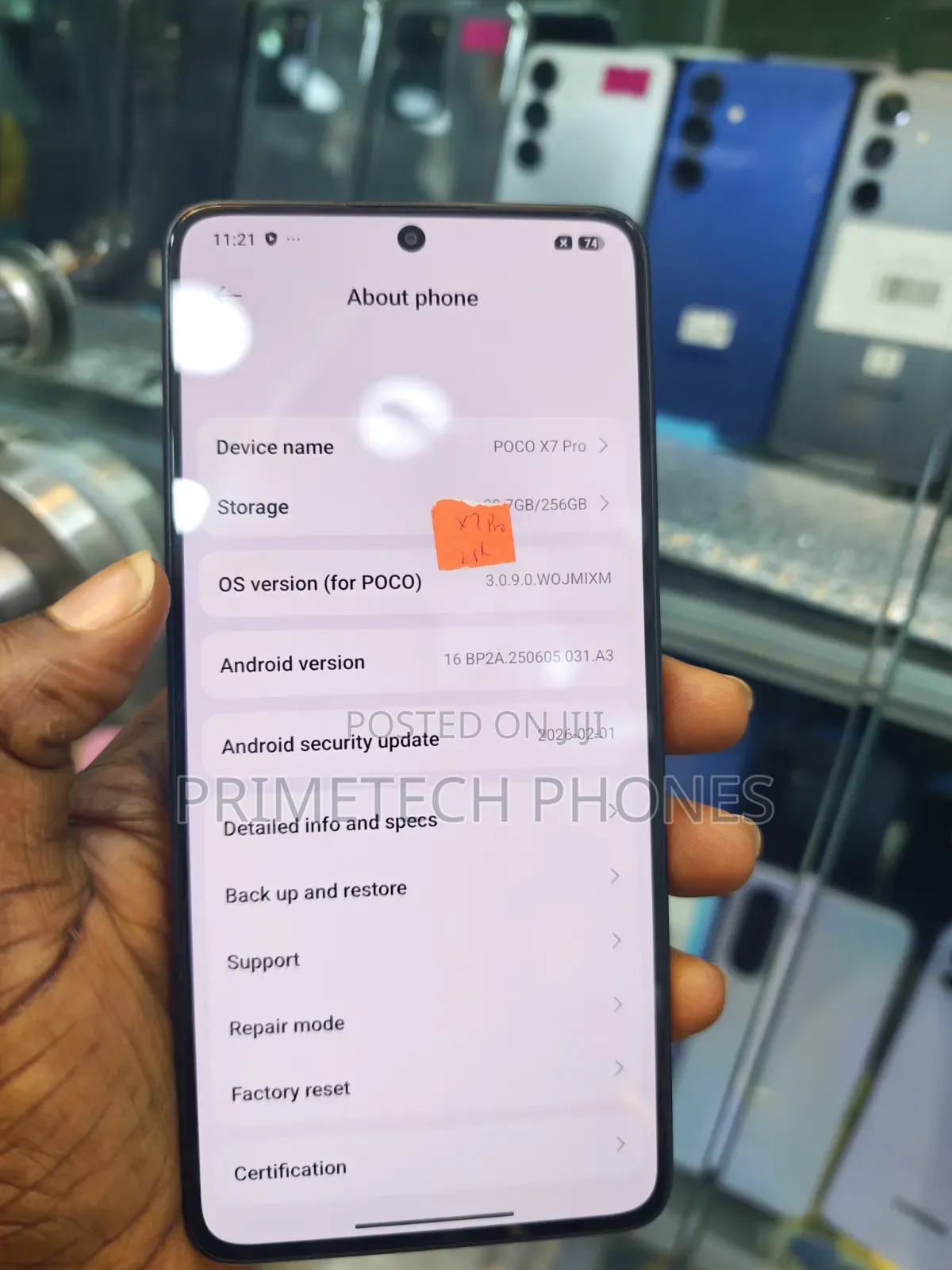 Xiaomi Poco X7 Pro 256 GB Yellow