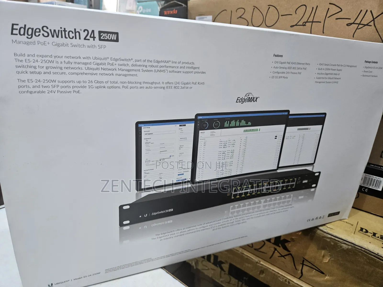 Ubiquiti 24port Gigabit and Poe 250w Manage Switch