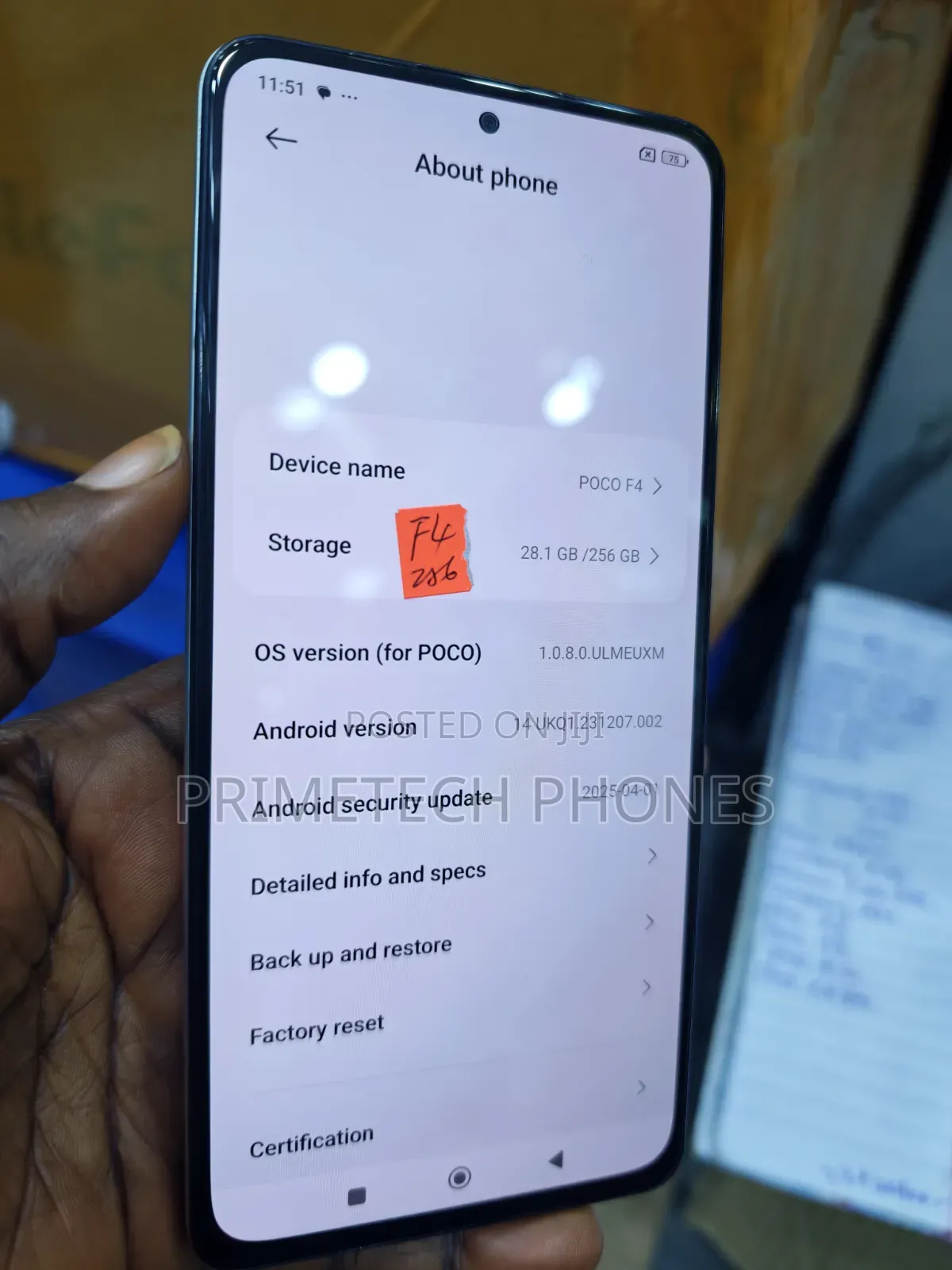 Xiaomi Poco F4 256 GB Gray