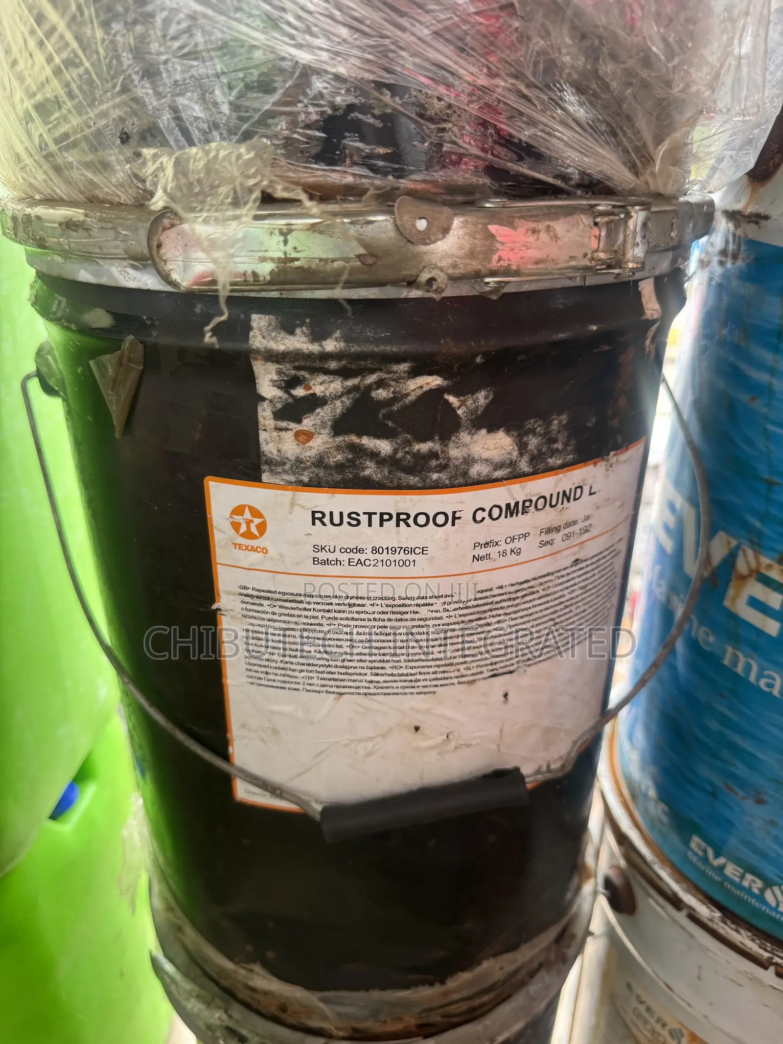 18kg Pail of Texaco Rustproof Compound L