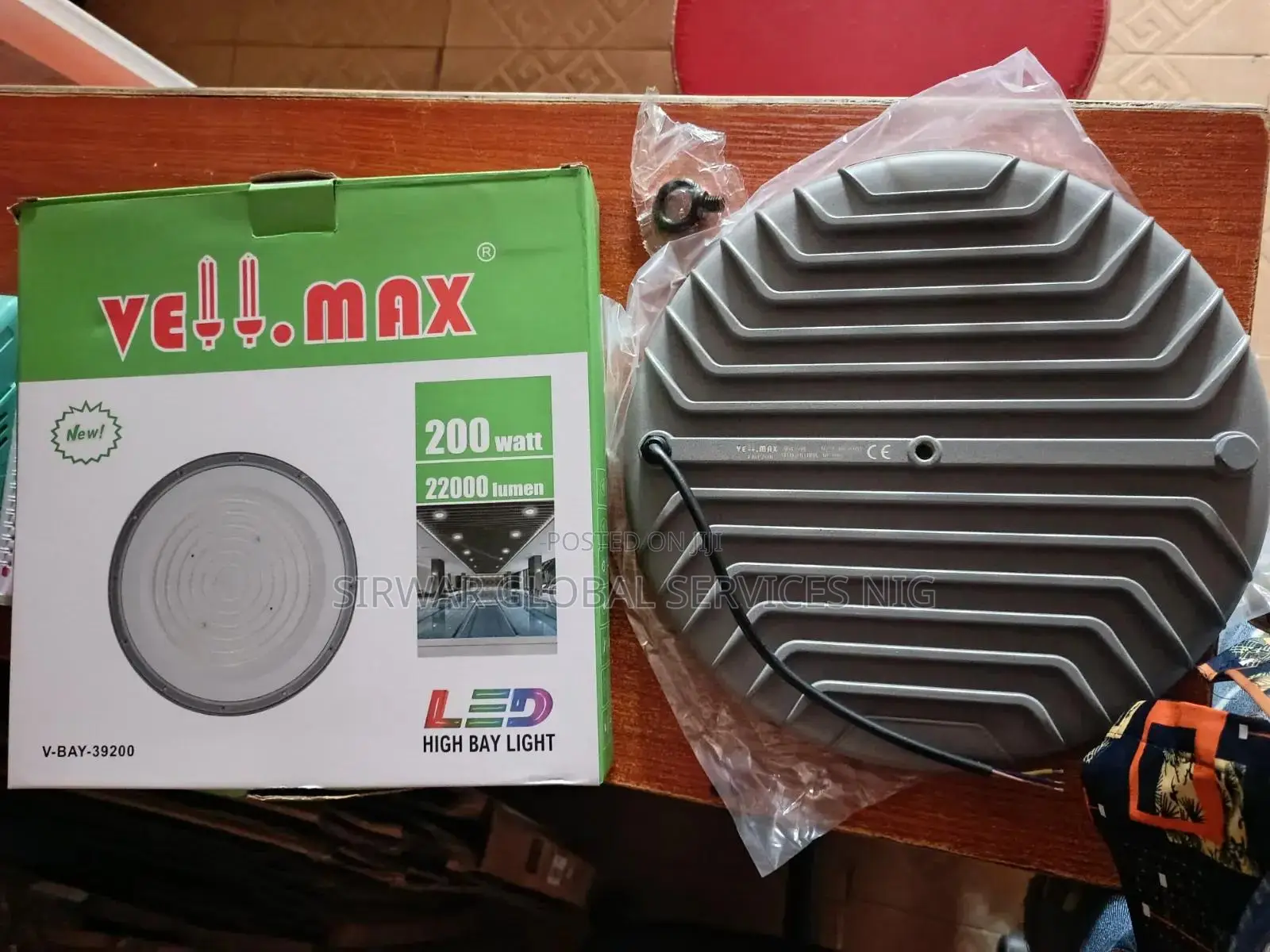 Vellmax High Bay Light 200w Watts Gray Body Factory