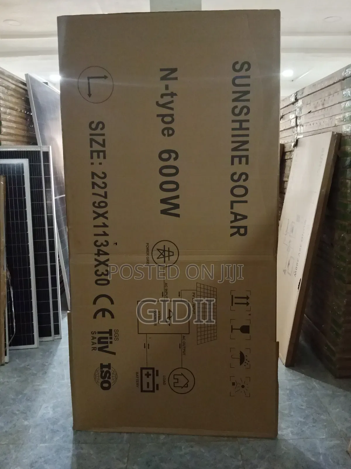 Sunshine Solar 600w Monocrystalline Panel 43.2v