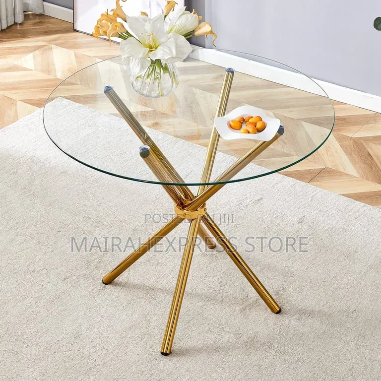 Y2 Modern Compact Round Dinner Table for Apartment Small Spaces T361