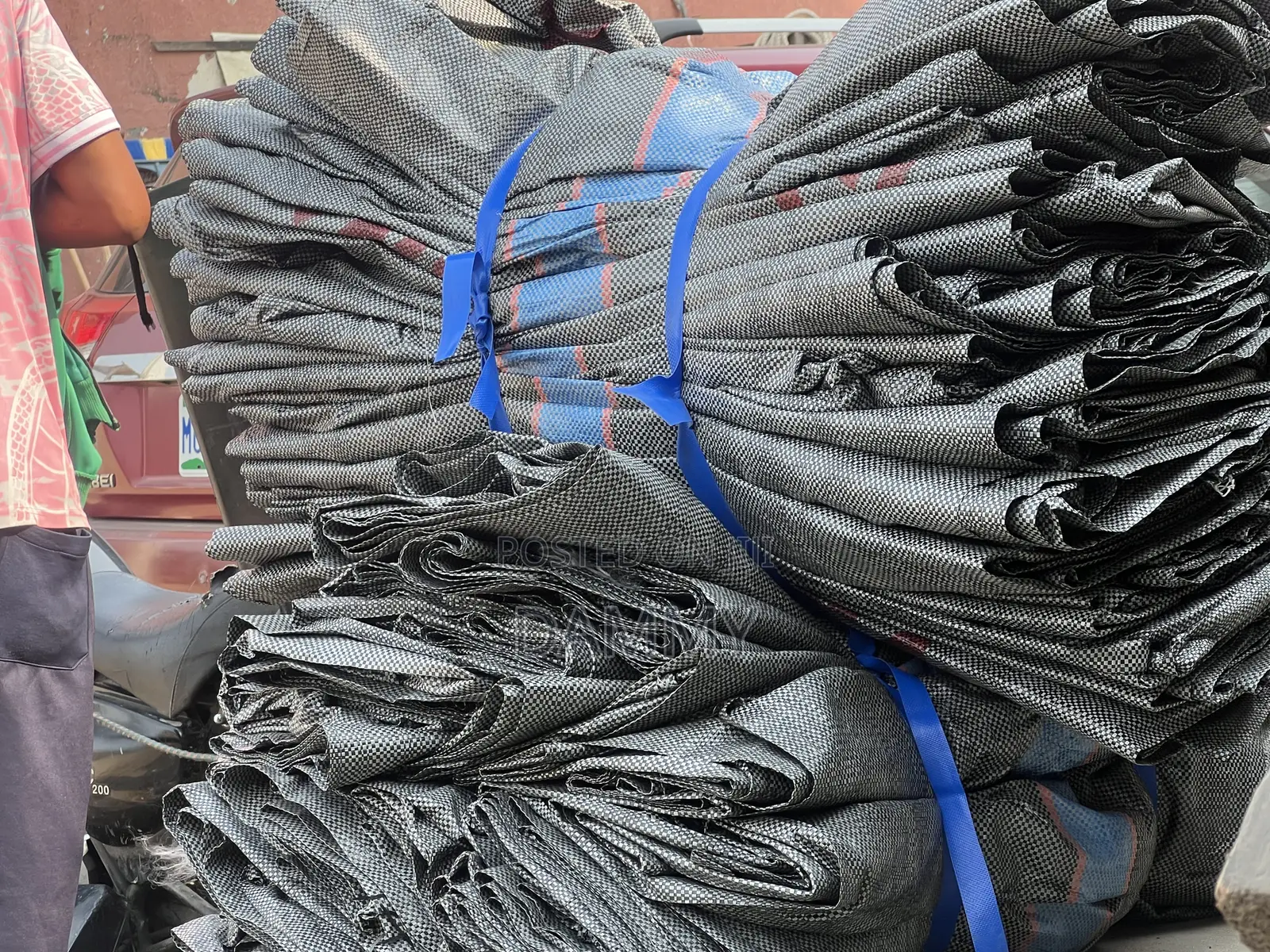 Large Bundles of Industrial Packaging Sacks