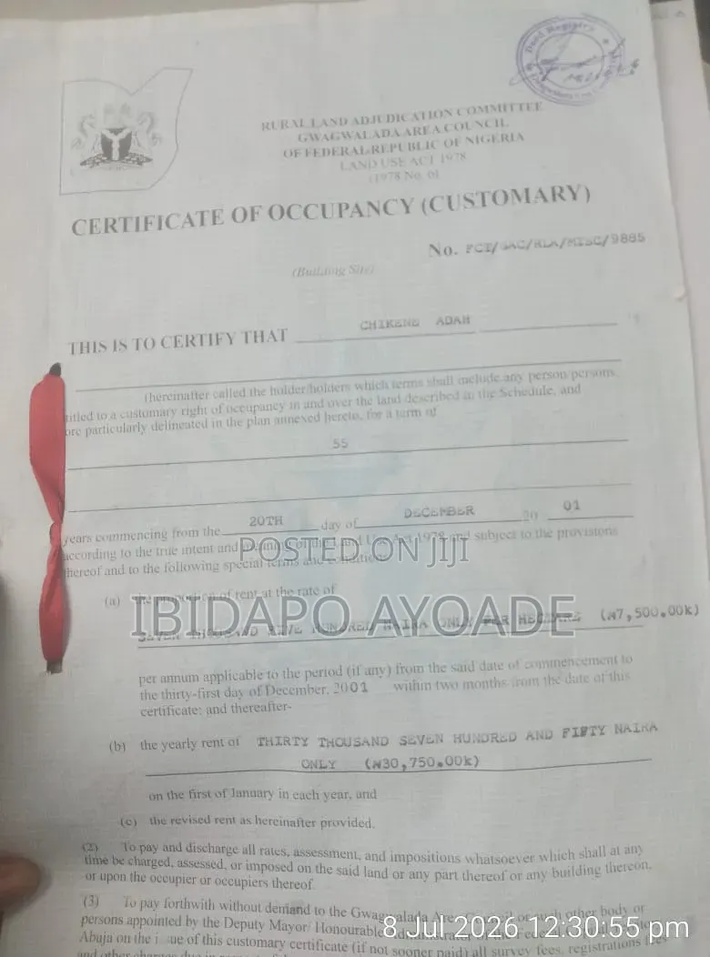 42 Hectares Estate Development in Kaida Dobi Estate Layout