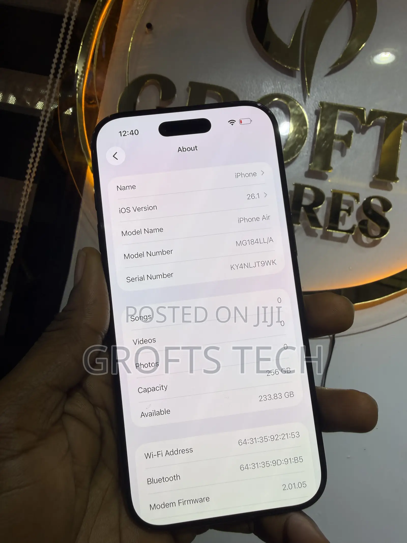 Apple iPhone Air 256 GB Black