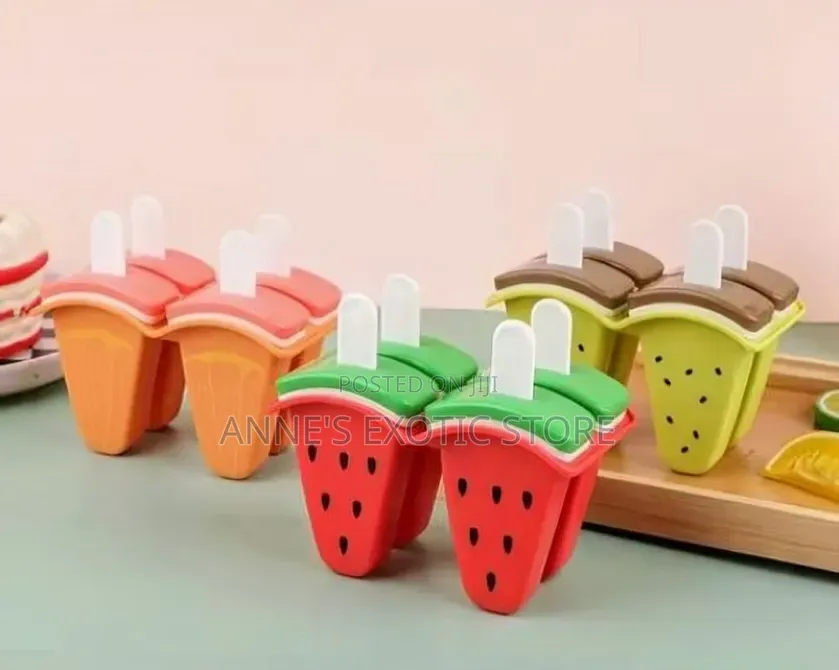 6-in-1 Fruit Shape Popsicle Ice Cream Mold