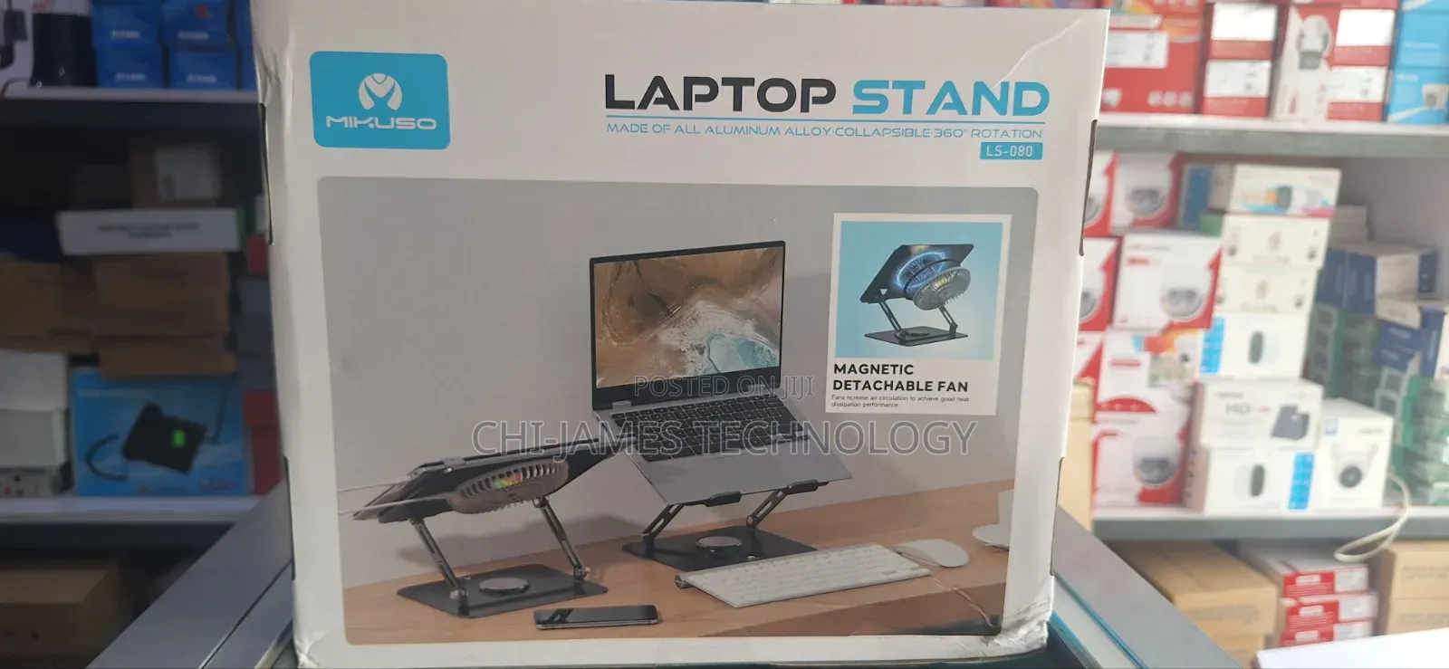 Laptop Stand With Detachable Fan and Without Fan