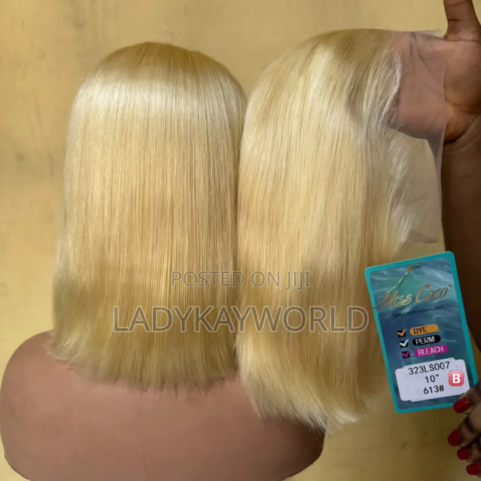 13by4 SDD Bob Wig Human Hair 10 Inch