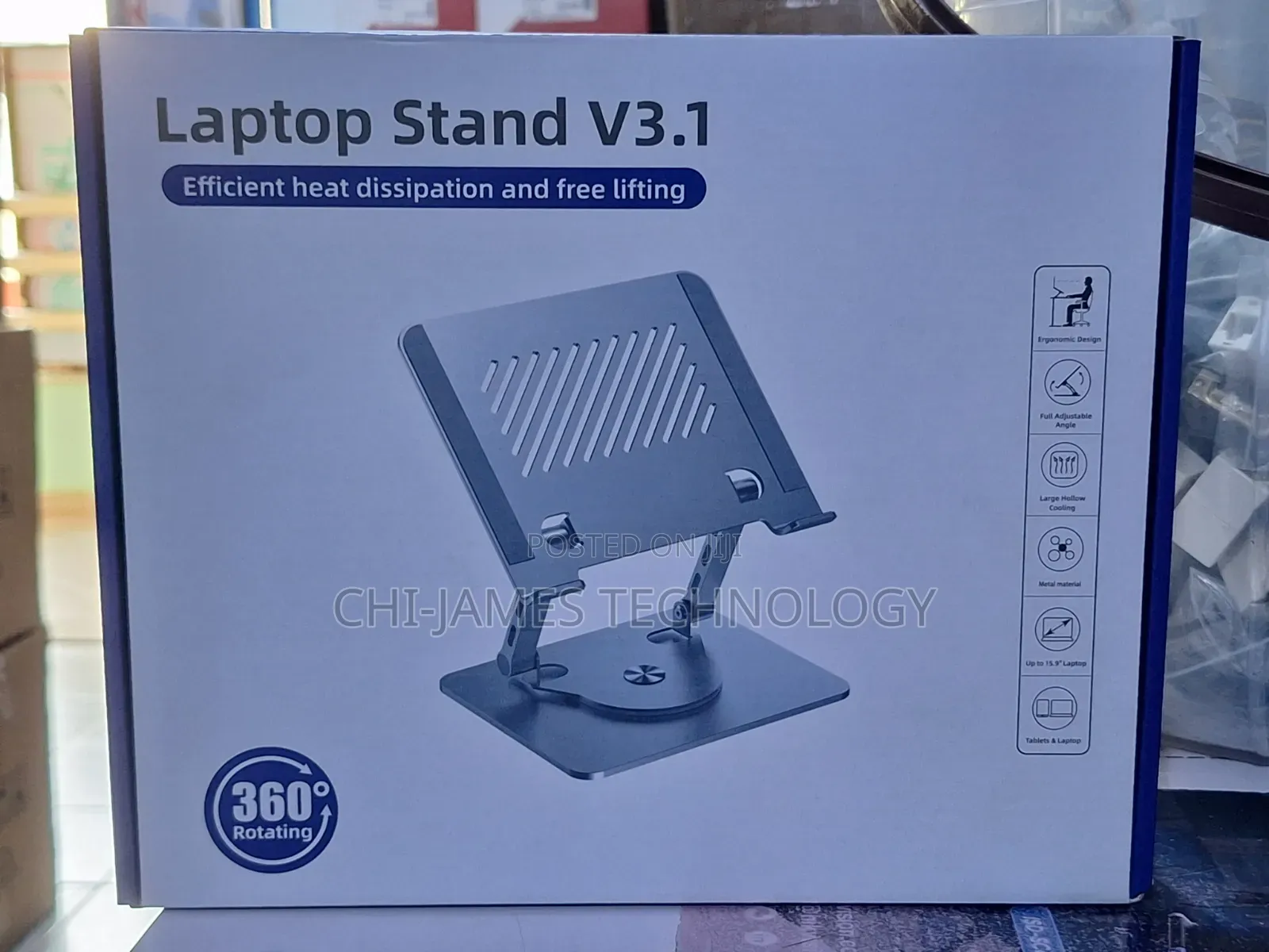 Laptop Stand With Detachable Fan and Without Fan