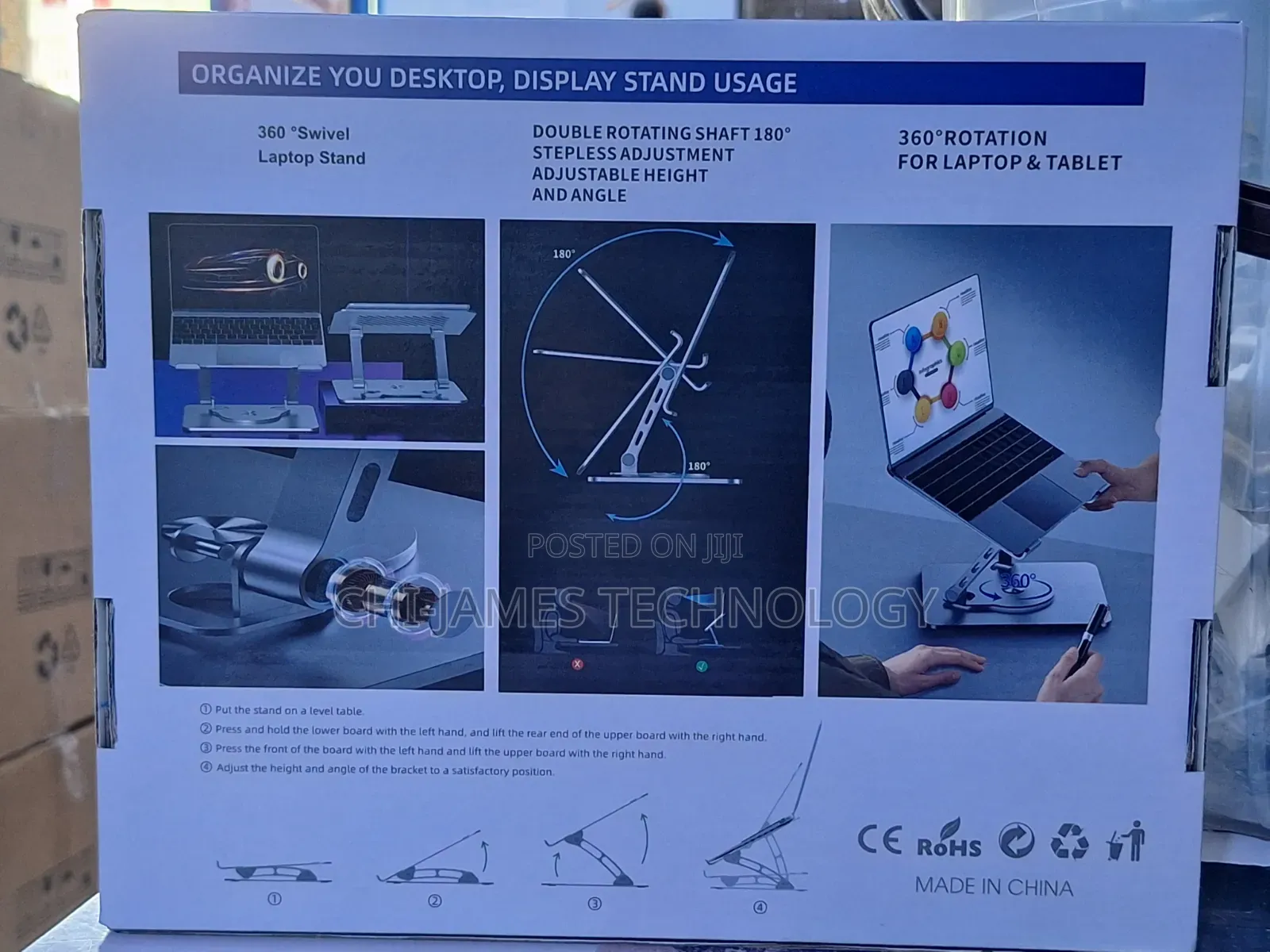 Laptop Stand With Detachable Fan and Without Fan