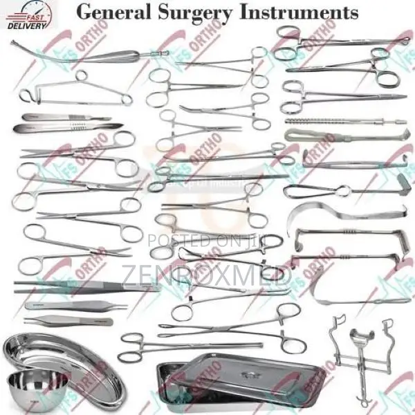 Generic / Stainless Steel General Surgical Instrument Set (Basic Tray)