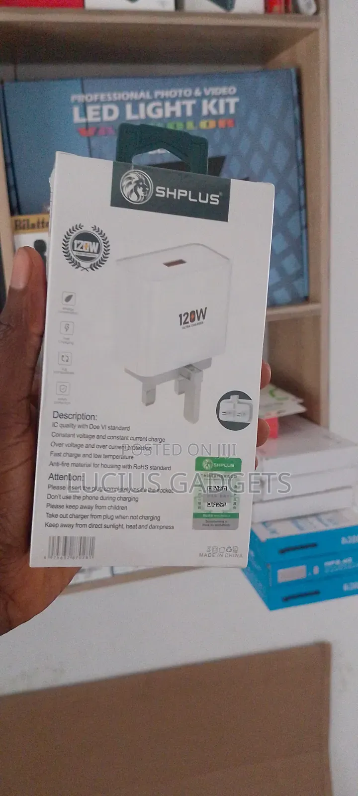 Shiplus Charger Sh-A4002 120w Double Fast Charger