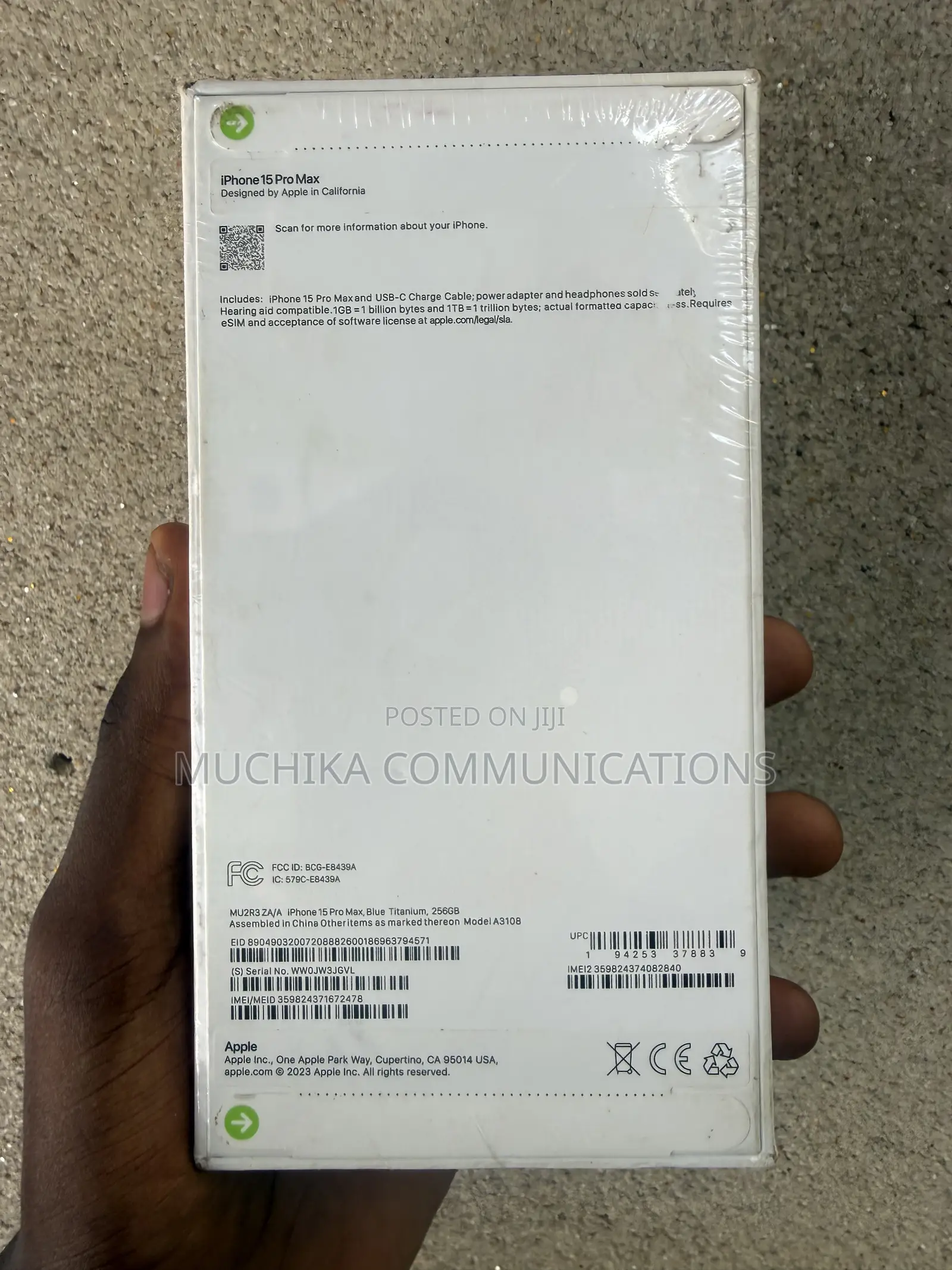 New Apple iPhone 15 Pro Max 256 GB Blue
