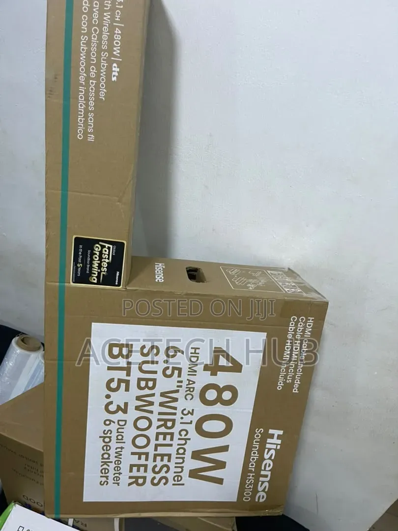 Premium Hisense 480watts Soundbar Available