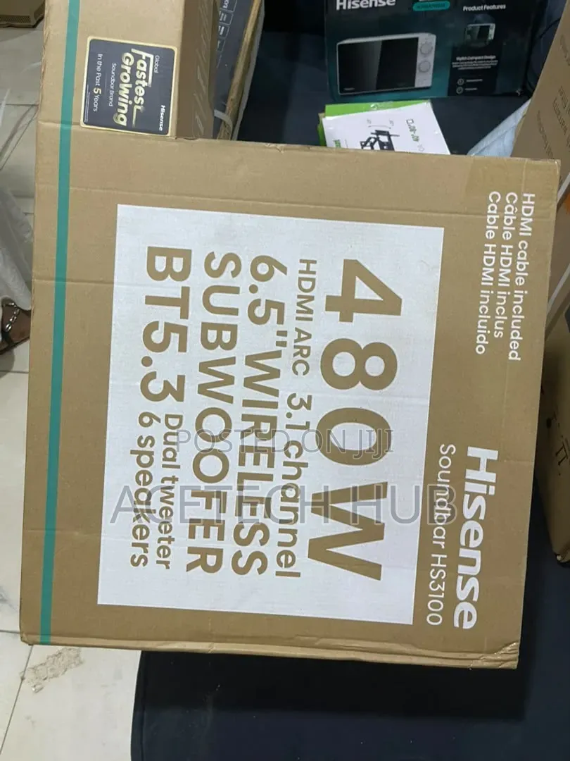 Premium Hisense 480watts Soundbar Available