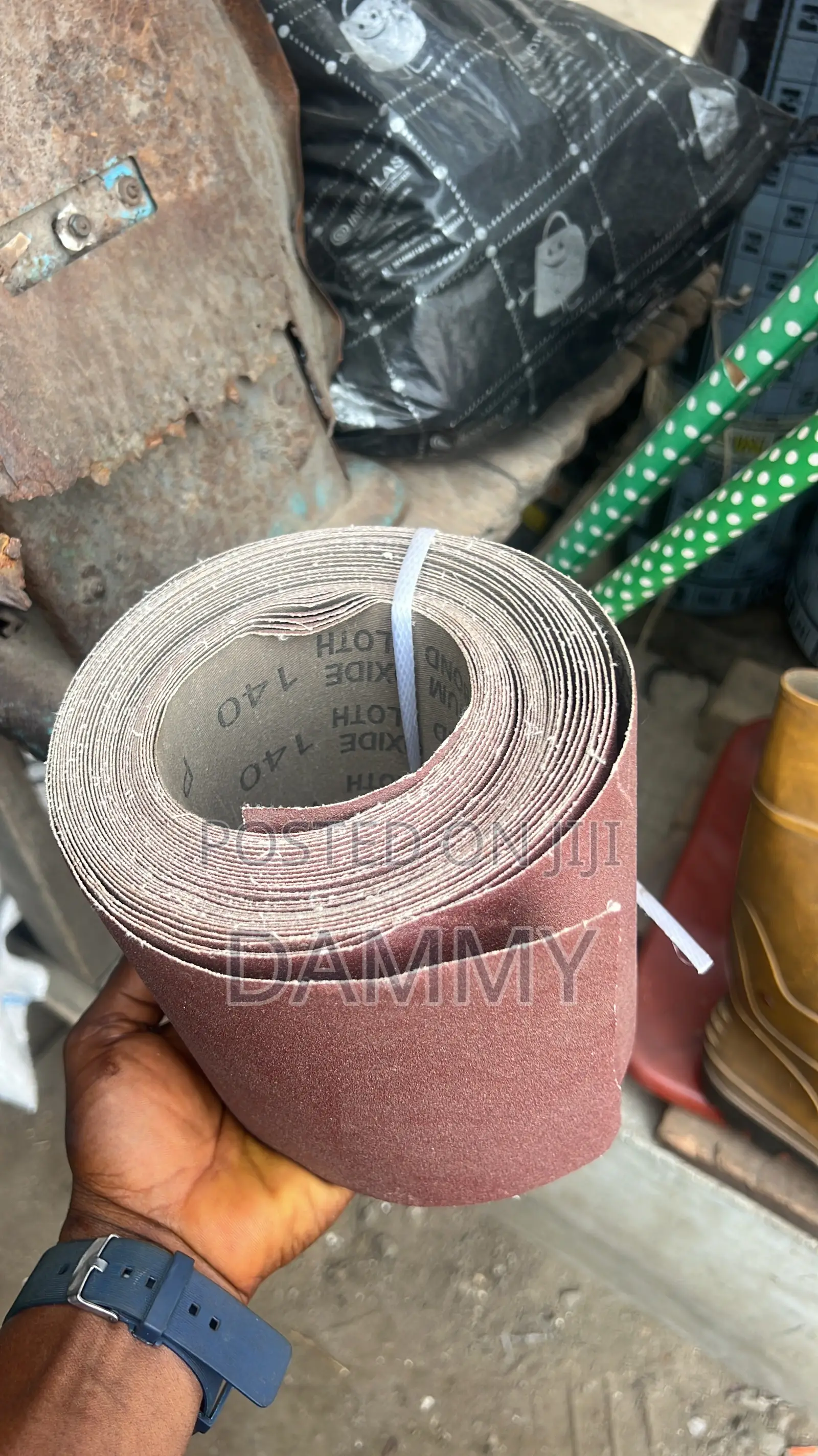 Brown Sandpaper Roll