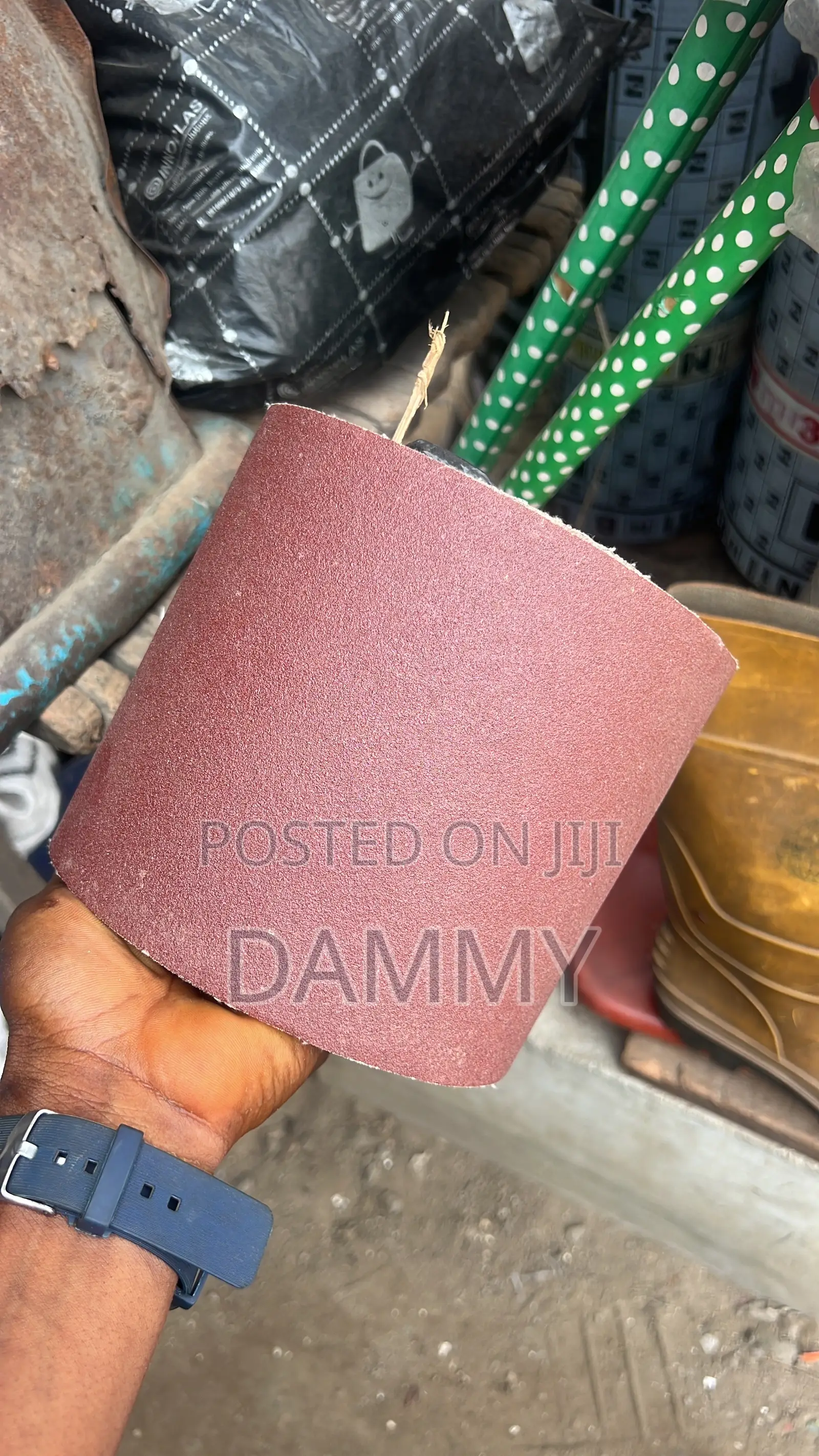 Brown Sandpaper Roll