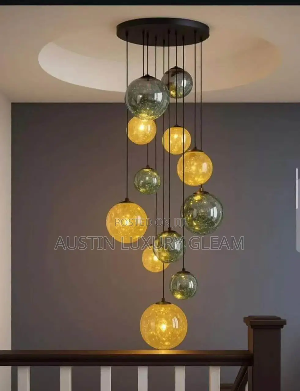 Multi Ball Dropping Chandelier – Luxury Modern Lighting