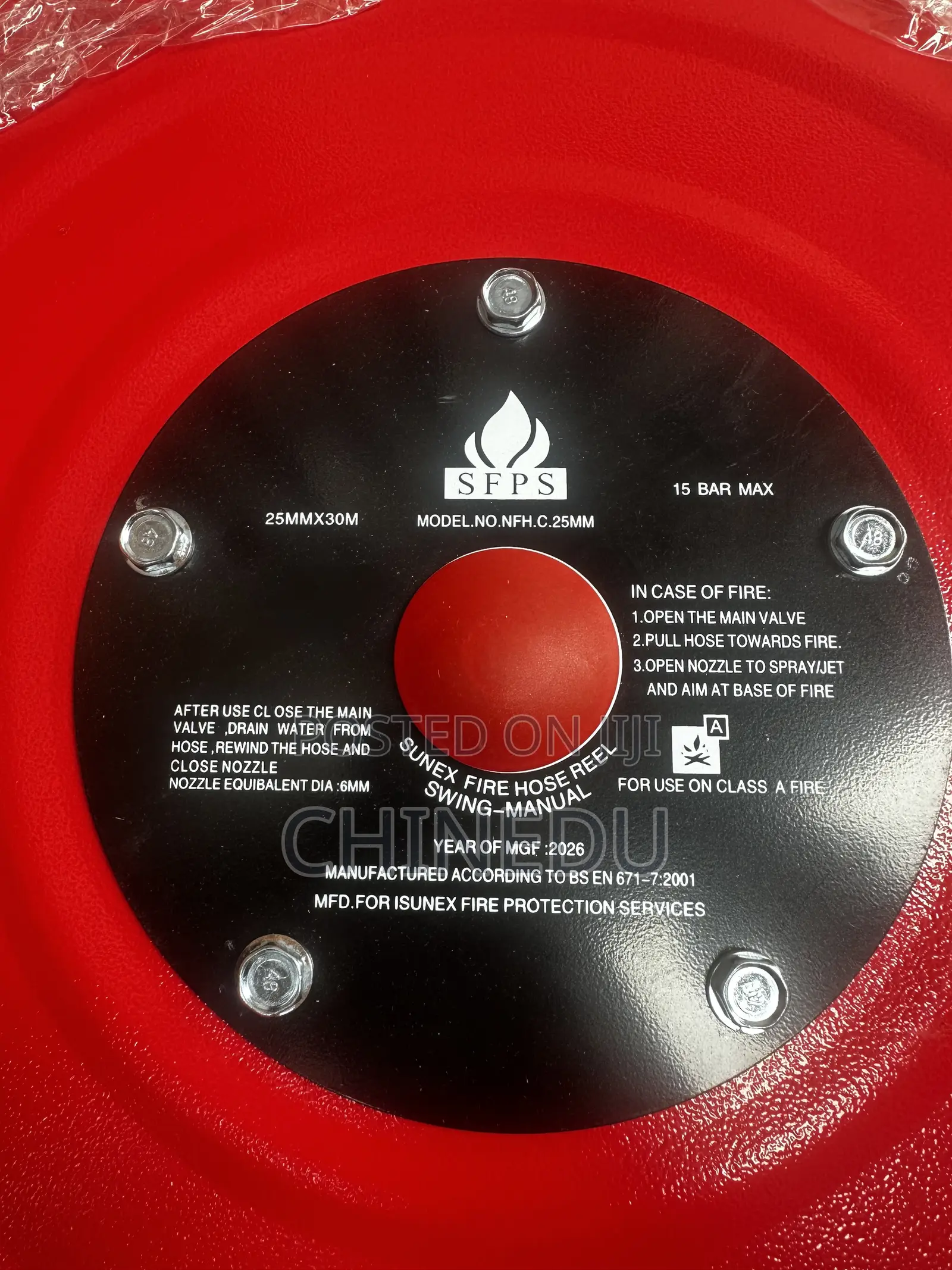 Sunex Fire Hose Reel - Swing Manual Type
