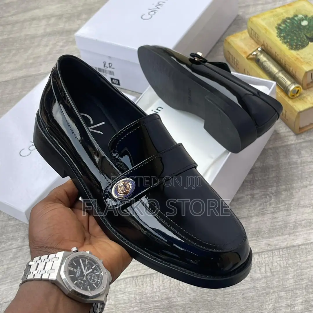 Original Calvin Klein Patent Loafers Shoes