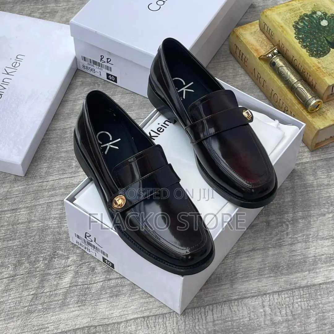 Original Calvin Klein Patent Loafers Shoes