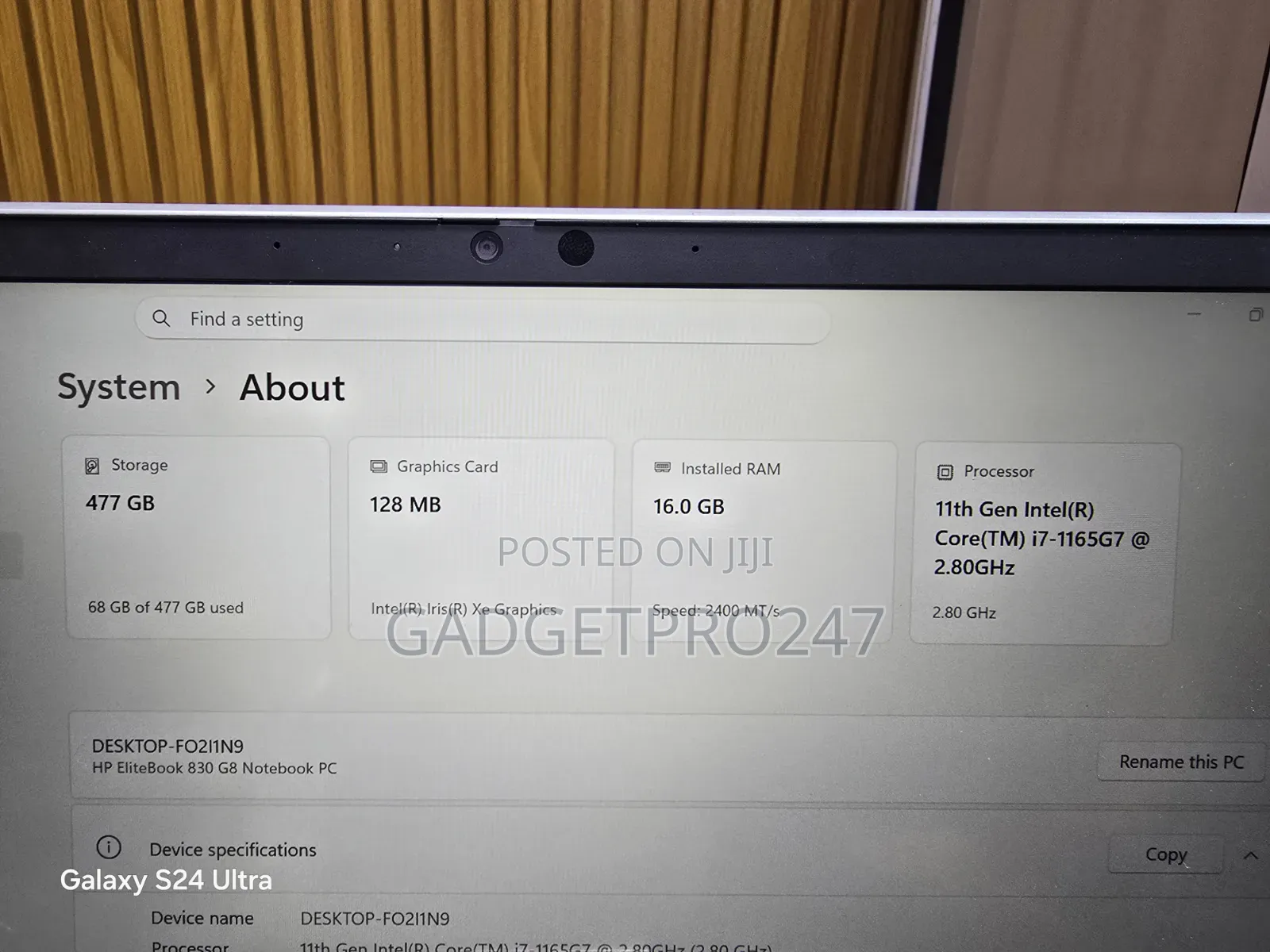 Laptop HP EliteBook 830 G8 16GB Intel Core i7 SSD 512GB