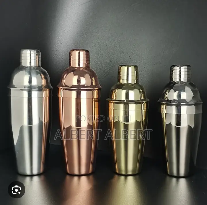 Gold, Black and Rose Gold 750ml Cocktail Shaker Stainless Steel