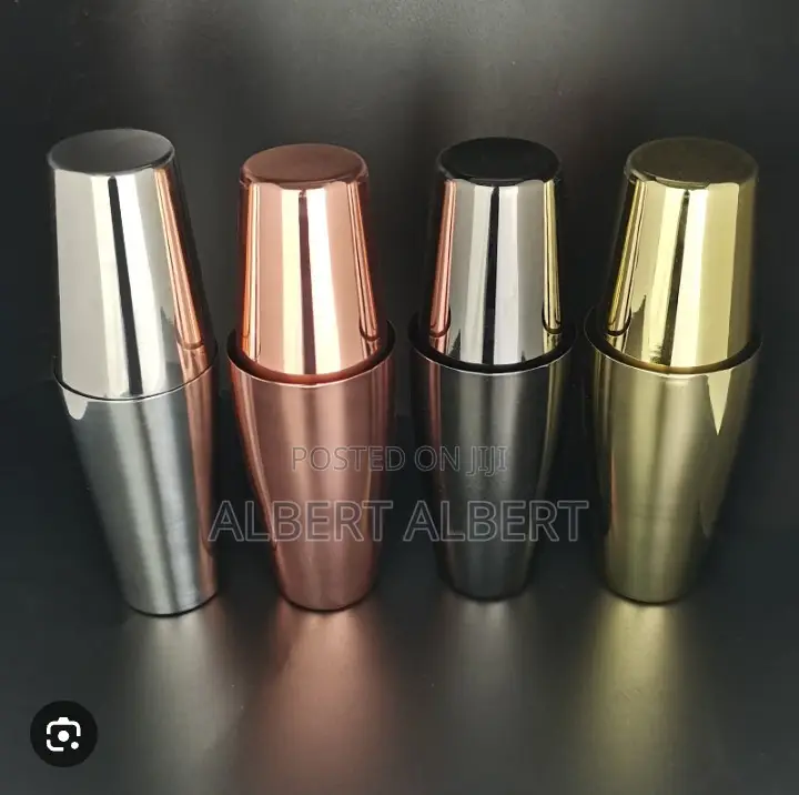 Gold, Black and Rose Gold Boston Shaker Tin to Tin Stainless Steel