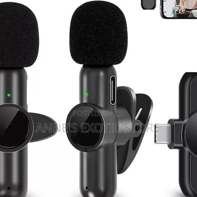 Dual Wireless Lavalier Microphone for Type-C Devices