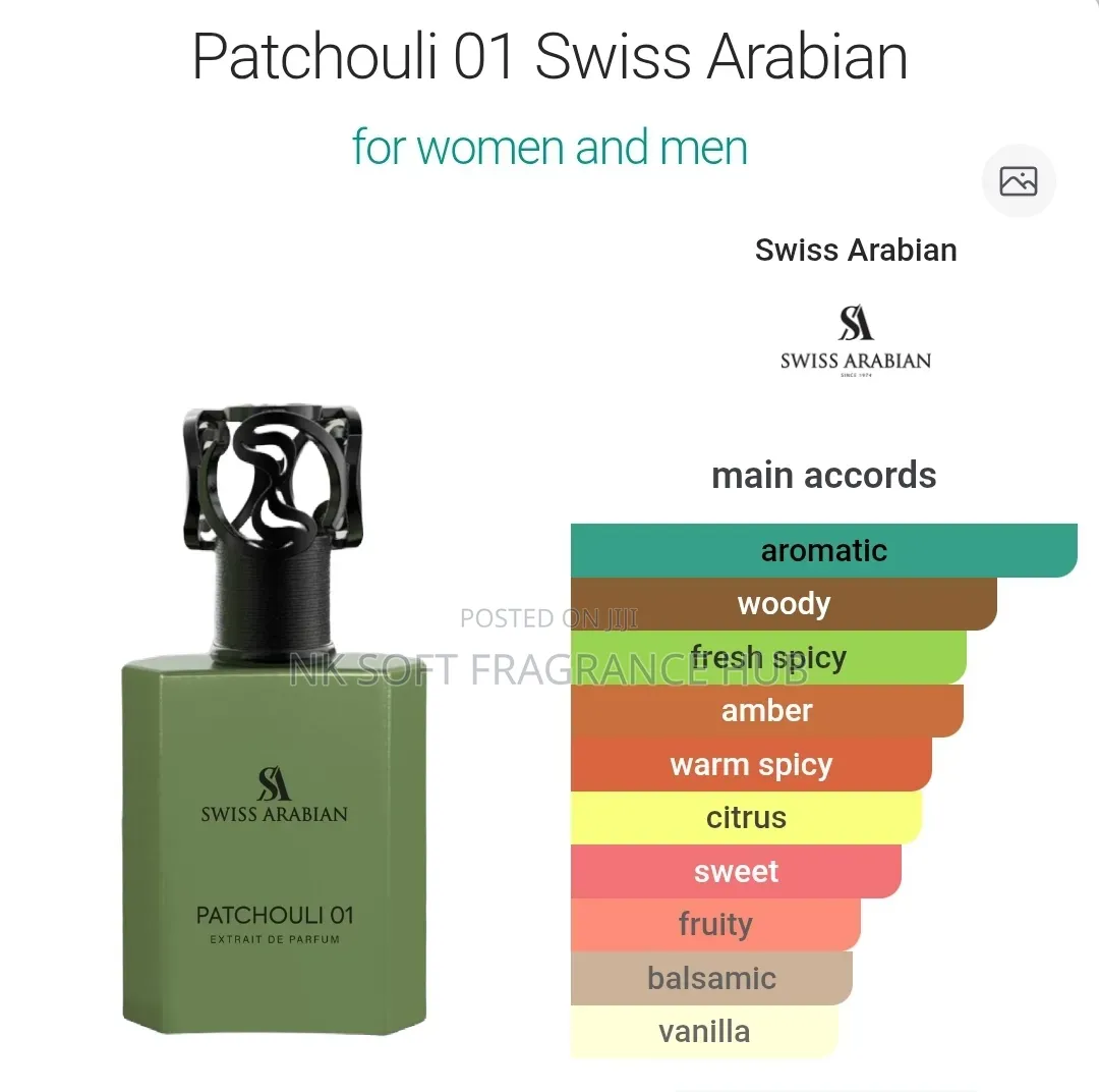 Swiss Arabian Patchouli 01 Extrait De Parfum 50ml