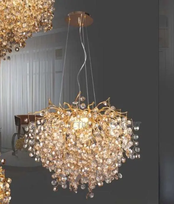 Creative Tree Branch Crystal Pendant Chandelier for Living Room