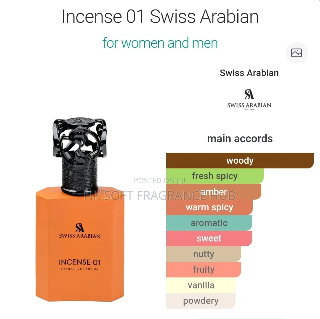 Swiss Arabian Incense 01 Extrait De Parfum 50ml