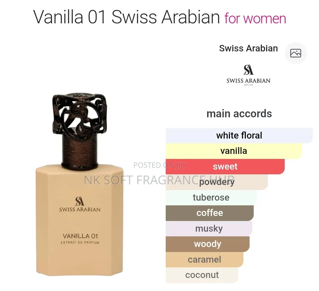 Swiss Arabian Vanilla 01 Extrait De Parfum 50ml