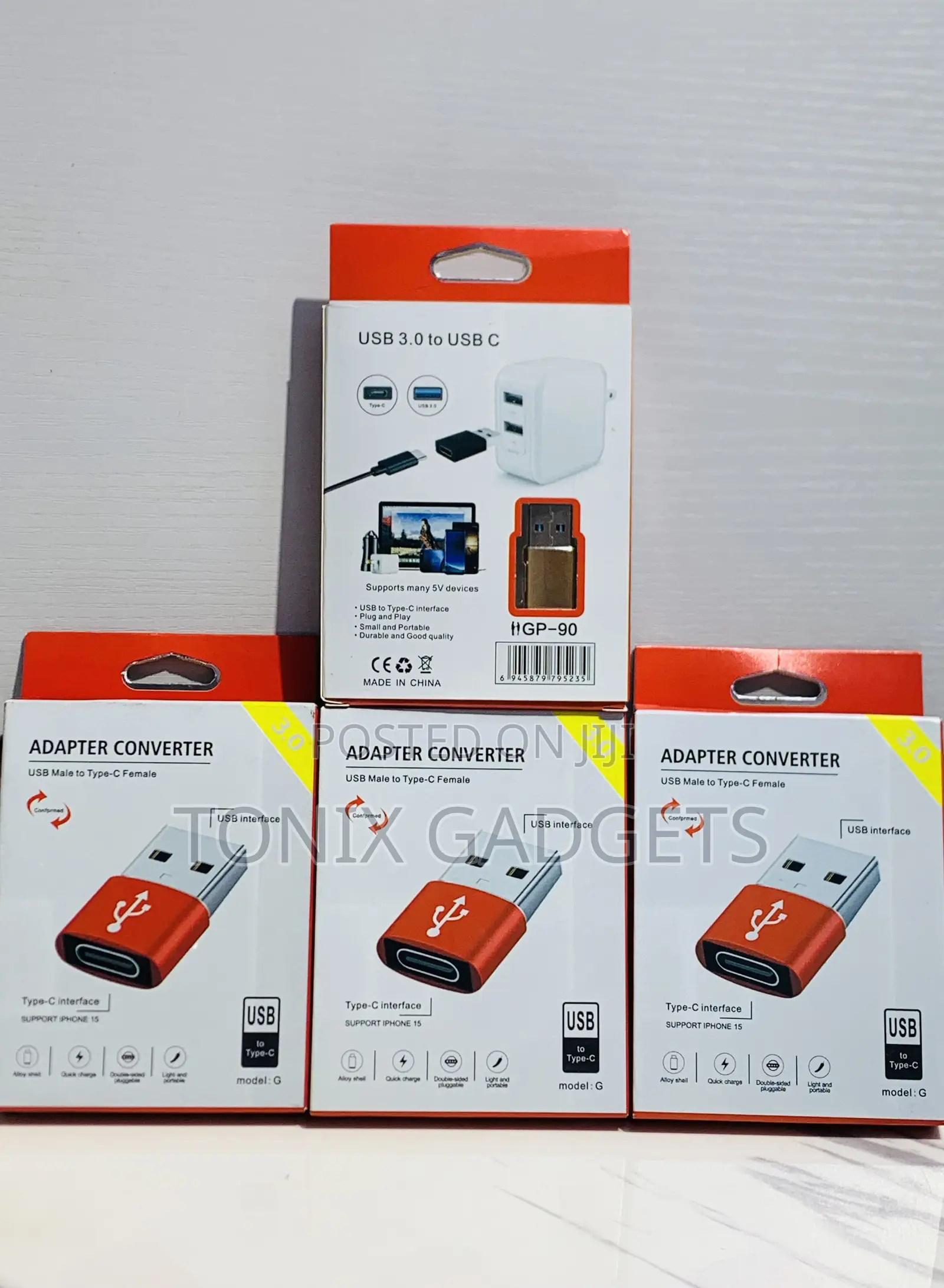 Usb Male to Type-C Female Adapter Converter (Model: G)