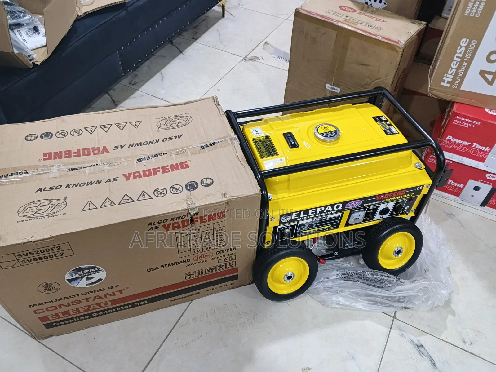 Elepaq 4.5kva Generator Sv6800e2 | Fuel Efficient