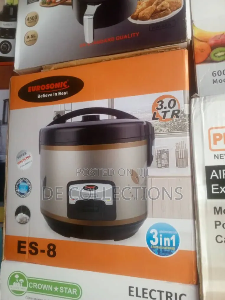Eurosonic Es-8 Rice Cooker – 3.0l Multifunctional Cooker