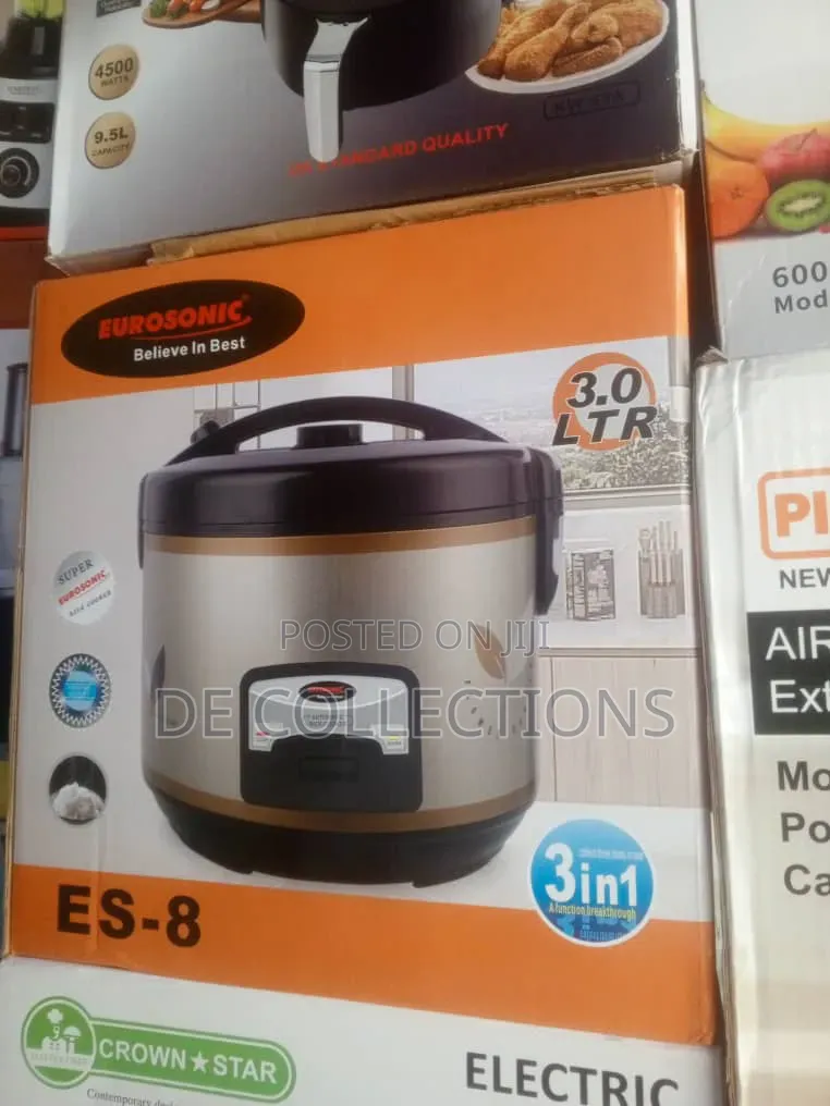 Eurosonic Es-8 Rice Cooker – 3.0l Multifunctional Cooker